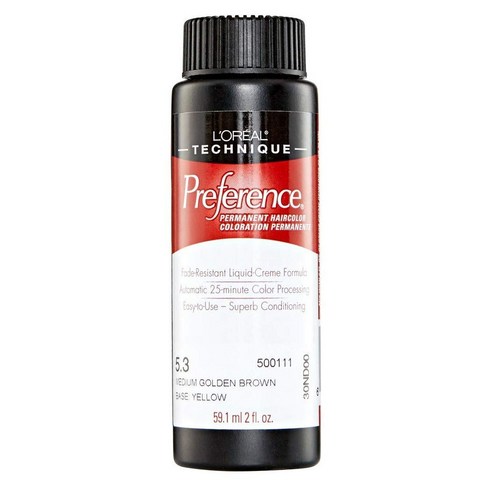로레알 프리퍼런스 퍼머넌트 헤어컬러 59.1ml, 05.30 Medium Golden Brown, 1개