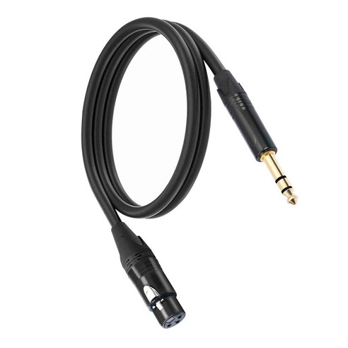 6.35mm TRS ~ 3PIN 마이크를위한 암컷 청각 연장 케이블, 10m