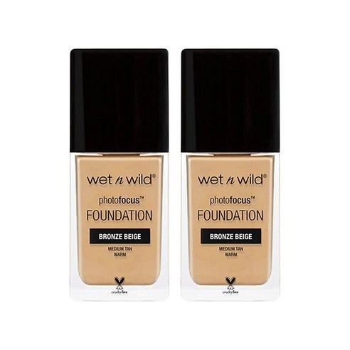 웻앤와일드 포토포커스 파운데이션, Bronze Beige, 2개
