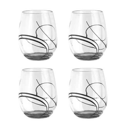 코렐 아크릴릭 와인잔 473.2ml, 4개입, Simple Lines