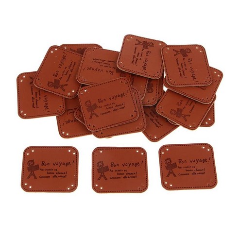 DIY 캔들 셔츠에 대한 20pcs PU 가죽 패치 많은, 타워