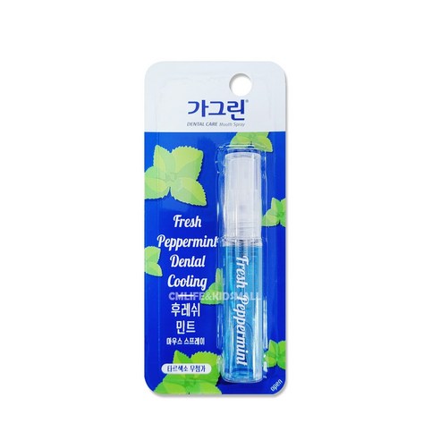   가그린 후레쉬 구강스프레이 민트, 7ml, 2개