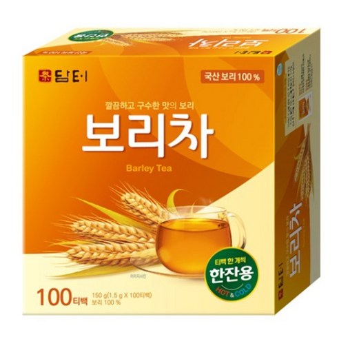 담터 깊고 구수한 보리차, 1.5g, 100개입, 2개