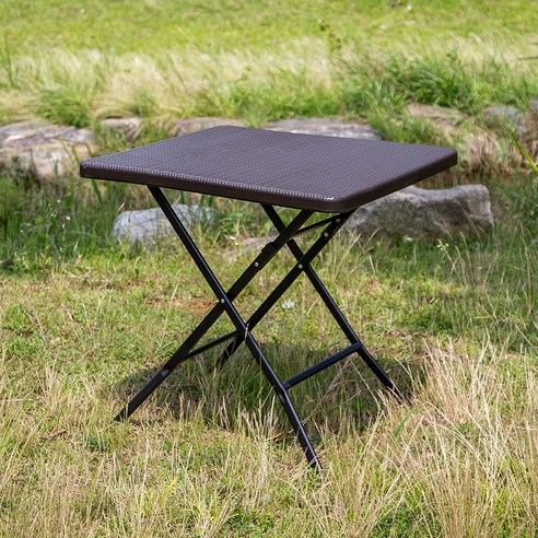 라탄디자인 브로몰딩 접이식 야외테이블 78cm, 테이블 80 NAK-78