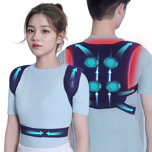 Garrl 무선 등 안마기 어깨밴드 진동 온열 휴대용 밴드 남녀공용, 남자용
