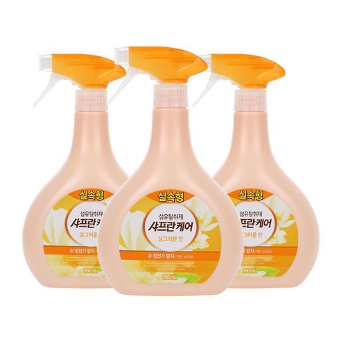 [SaleNOWㅣ인기상품] 직샤프란케어 섬유탈취제 900mL 싱그러운향 3개로 상쾌함을 더하세요 [세일나우ㅣ추천상품]