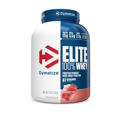 다이마타이즈 엘리트 웨이 프로틴 파우더 스트로베리 블래스트 단백질 보충제 글루텐 프리, 2.3kg, Strawberry Blast