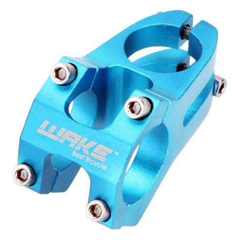 사이클링 자전거 알루미늄 합금 MTB 산악 자전거 핸들 바 스템 31.8mm, 블루, 2개