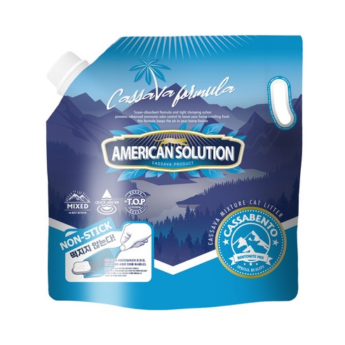 아메리칸솔루션 카사벤토 카사바 벤토나이트 고양이모래 5.9kg