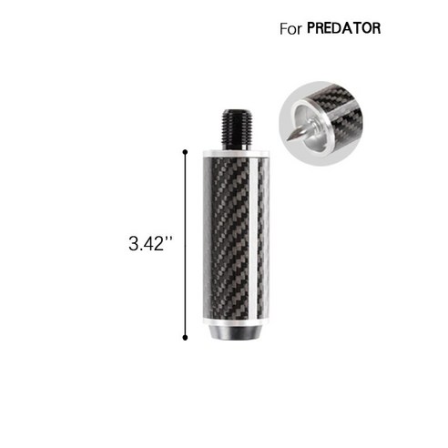 프레데터큐 추천 상품탄소 섬유 당구 확장 솔리드 우드 프레데터 풀 큐 또는 스누커 당구 액세서리 용 내구성 미끄럼 방지 큐 확장 제품 사진