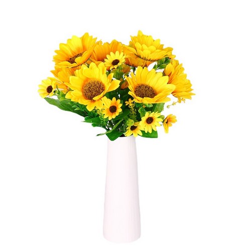 아름다운 해바라기로 집을 식히다