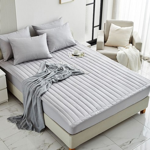 아르지오 순면 100수 바이오워싱 진드기 방지 알러지케어 침대 매트리스 패드