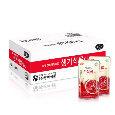 광야식품 생기석류 감식초믹스 130ml x 25포, 30개