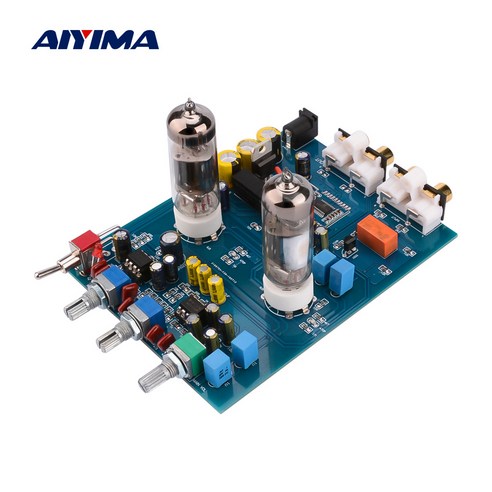 AIYIMA 앰프 또는 블루투스 튜브 프리앰프 피버 Hifi 6J5 담즙진공관 프리앰프 NE5532 프리앰프톤 컨트롤보드, 톤 제어 보드