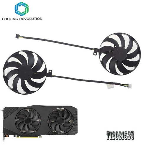 2060super 그래픽카드 지포스 컴퓨터 87mm RTX2060S RTX2070S RTX2080S 비디오 카드 팬 ASUS Dual RTX 2060 2070 2080 SUPER EVO GPU, 3.SET Best Top5