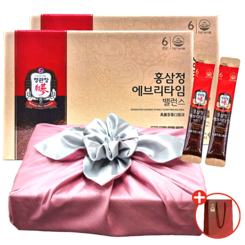 최상급 홍삼 농축액으로 건강과 웰빙을 증진하는 정관장 홍삼정 에브리타임 밸런스 선물 세트