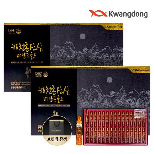 광동 천종 산삼배양근 골드 30병, 2개, 600ml