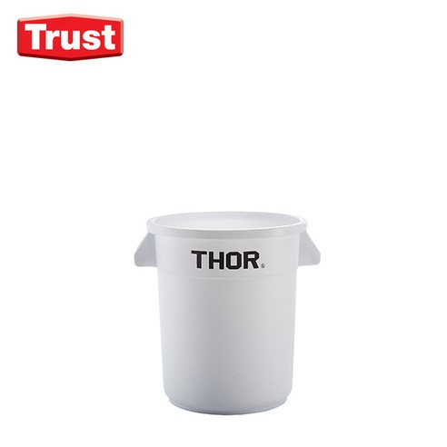 토르컨테이너 원형 캠핑 수납 보관함 1단 12L + 덮개 세트, WHITE, 1세트