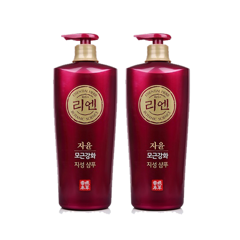 리엔 자윤 모근강화 중건성 샴푸, 2개, 950ml