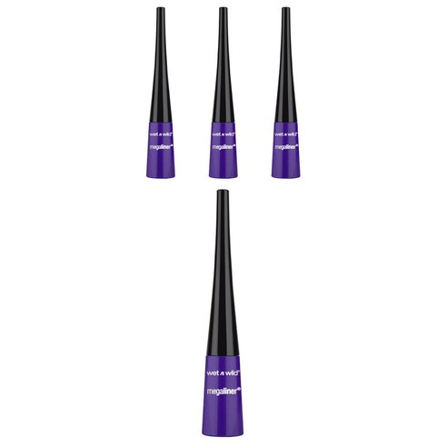 웻앤와일드 메가라이너 리퀴드 아이라이너 3.5ml, 874A Purple, 4개