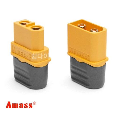 AMASS XT60 배터리 커넥터, 선택1. XT60 암x5개,XT60수x5개