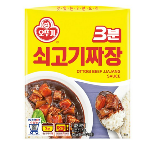 오뚜기 3분 쇠고기 짜장, 200g, 6개