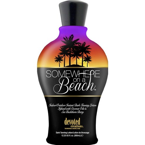 Somewhere on a Beach 인스턴트 다크 태닝 로션 12.25온스 1병, 1개, 360ml