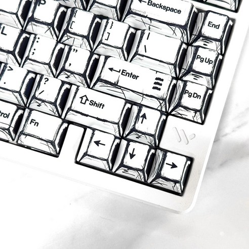 애니메이션 키캡으로 키보드를 예술 작품으로 승화시키다