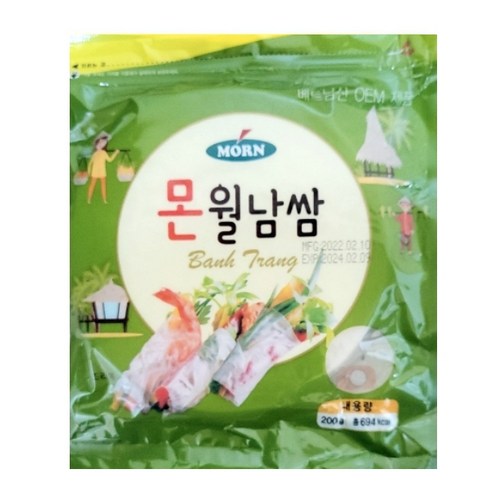 월남쌈(원형 16cm 몬 200g) / 베트남 라이스페이퍼, 200g, 1개