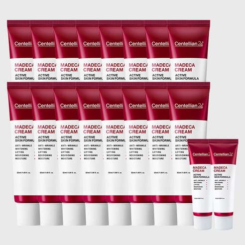 동국제약 센텔리안24 마데카크림 액티브 스킨 포뮬러 50ml x 16개 + 15ml x 2개 동국제약 센텔리안24 마데카크림 액티브 스킨 포뮬러 50ml x 16개 + 15ml x 2개