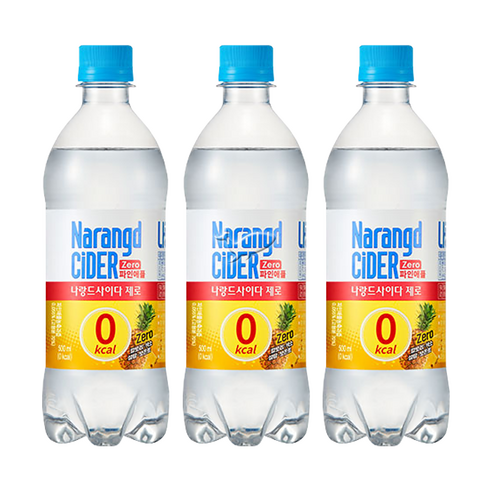 나랑드사이다 제로 파인애플, 500ml, 6개