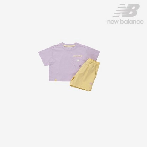 뉴발란스 NEW BALANCE 키즈 609241 여아 일러스트 우븐 셋업 NK9YE2403G