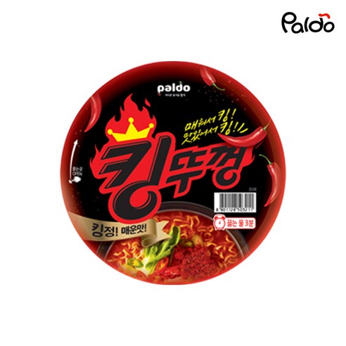 팔도 킹뚜껑 컵라면 110g, 4개