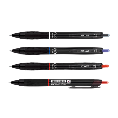 자바펜 제트라인 볼펜 0.7mm, 검정, 24개