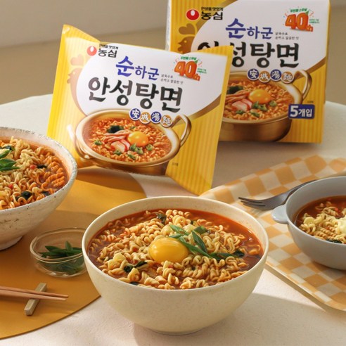 [농심] 순하군 안성탕면, 10개
