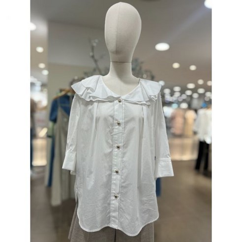 온앤온 러플 라운드 블라우스 NJW3MB506 백화점 아울렛 (3763270)