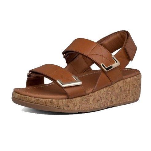 핏플랍 레미 백스트랩 샌들 카멜 레더 여성