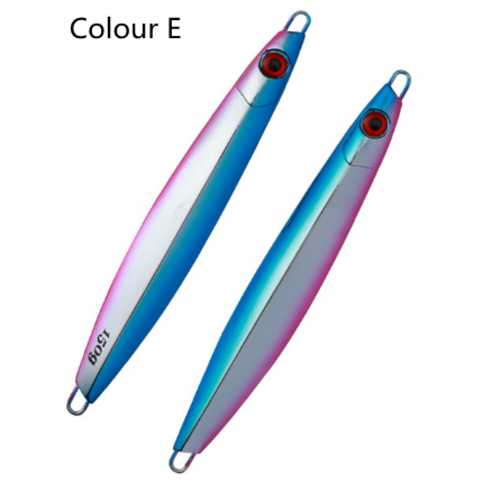 Jiggingpro3D 야광 눈 미끼 100g 120g 150g 바닷물 지깅 금속 고정구, E