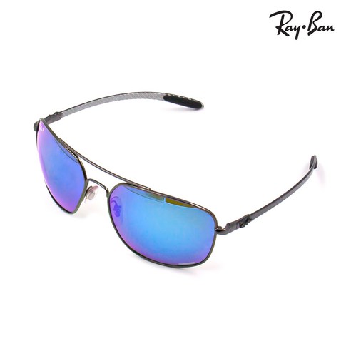 [공식수입정품]레이벤 RAYBAN 보잉 카본 블루 미러렌즈 선글라스 RB8322 CH 004 A1