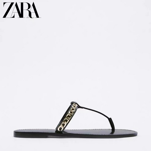 ZARA 자라 체인 플랫 쪼리 샌들