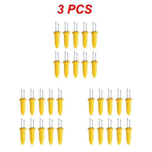 스테인레스 스틸 옥수수 포크 꼬치 소형 바베큐 캠핑 홀더 내열성 주방 액세서리 야외 바베큐 개 2 3, Style A 2pcs