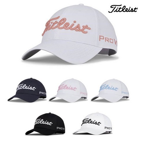 기타 타이틀리스트 JPN 여성 투어 퍼포먼스 모자 TH22AWTP, 화이트/블랙/Free