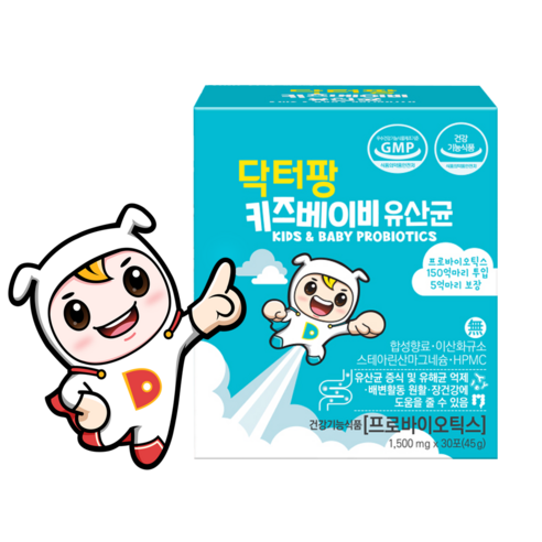 닥터팡 키즈베이비 아기 유산균 비피더스 함유, 6개, 45g