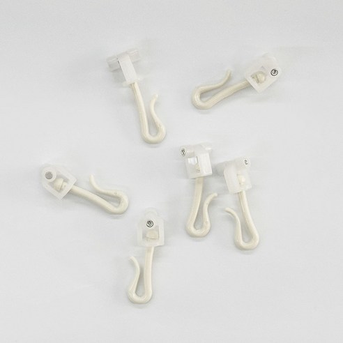 더원홈데코 병원 커튼 레일 롤러 20p 세트 2.4 x 4.1 cm, 화이트, 2세트