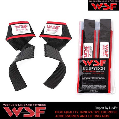 WSF GripTech 리프팅 스트랩: 무거운 중량을 넘어 그립력을 향상시키세요