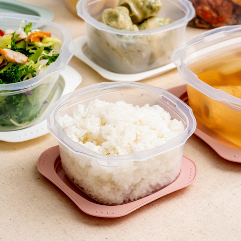 편리한 식사 준비를 위한 싱글만랩 전자렌지용 국산 냉동밥보관용기