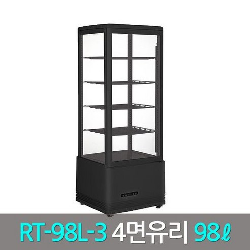 오늘구매한 씽씽 4면유리쇼케이스냉장고 블랙 화이트RT-98L-3(98리터) 완전좋아!!!