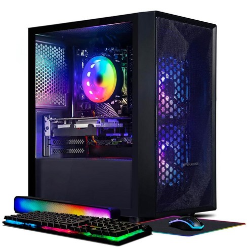 STGAubron 게이밍 데스크탑 PC 인텔 코어 I5 3.3Ghz 최대 3.7Ghz GeForce RTX 2060 6G GDDR6 16G RAM 512G SSD Wi-F 태블릿PC