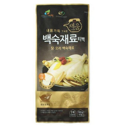 조은약초 삼계탕 재료, 10개, 100g 백숙티백 Best Top5 17 내몸가득 The 채움 삼계탕재료 백숙재료 국산 100% 티백 100g, 10개