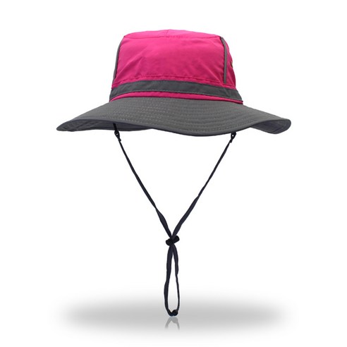 낚시 모자 어부 모자 남성용 및 여성용 야외 등산 및 워킹 라이트 및 얇은 빅 에지 양산 모자, 푸른 색, 조절가능